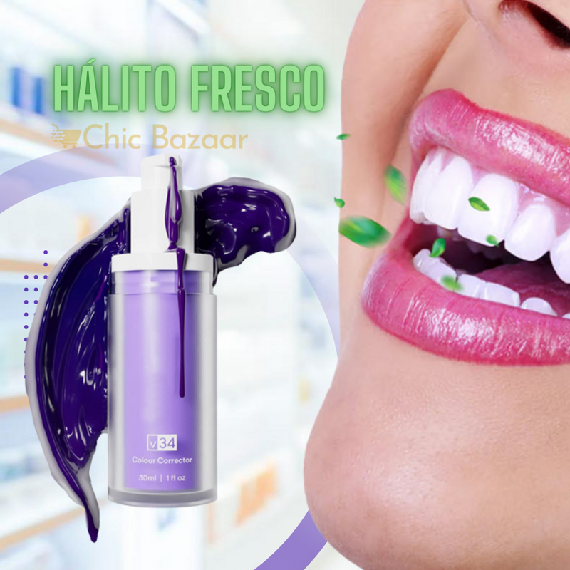 Creme Clareador Dental Instantâneo - Removedor de Manchas e Hálito fresco.