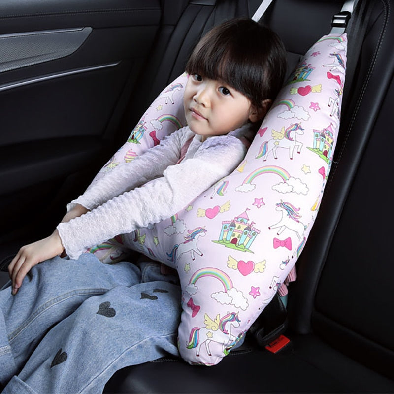 Travesseiro Confortável adaptado ao Cinto de Segurança para Crianças.