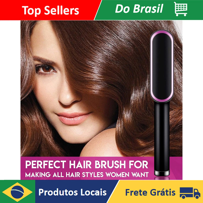 Escova Hair Liss®  5 em 1 - Alisa, Seca, Hidrata, Modela e Anti-Frizz